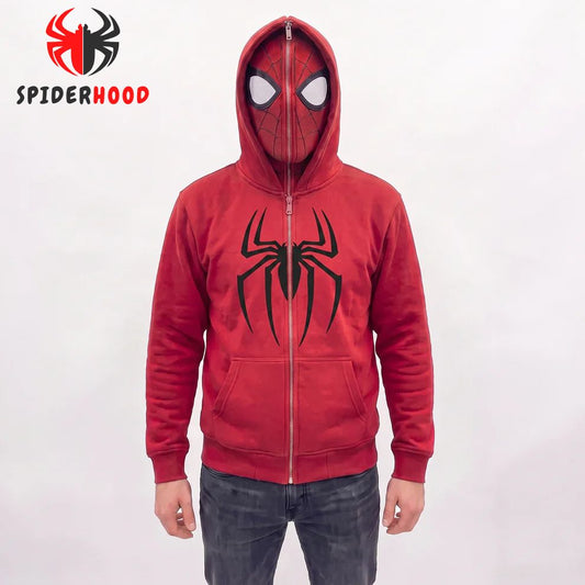 Spider Masked Zip-Up Hoodie