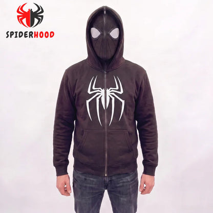 Spider Masked Zip-Up Hoodie