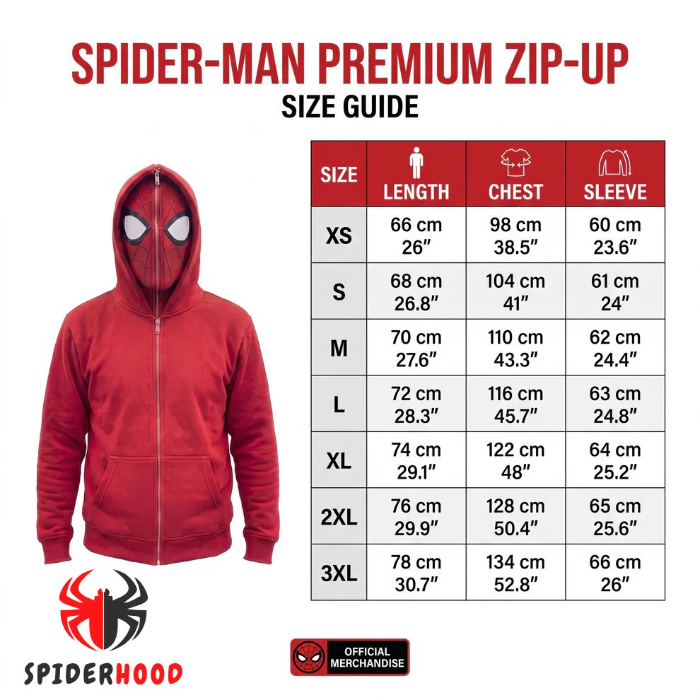 Spider Masked Zip-Up Hoodie
