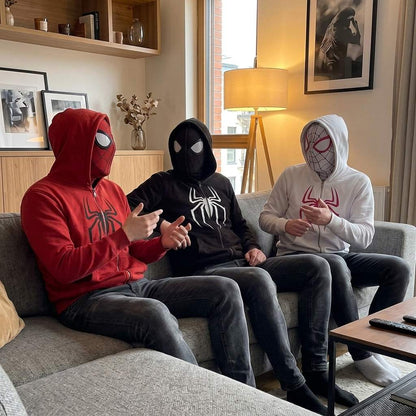 Spider Masked Zip-Up Hoodie